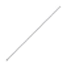 diamond halo circle link tennis bracelet in 14k white gold (2ctw)
