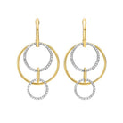 cutout circle diamond earrings in 14k yellow gold (1/2 ct. tw.)