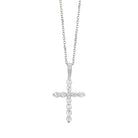 diamond classic cross pendant in 14k white gold (1/2 ctw)