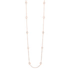 diamond station necklace in 14k rose gold (2 ctw)