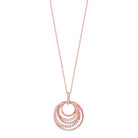 eternity diamond pendant in 14k rose gold (1/4 ct. tw.)