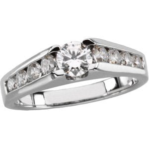 platinum 1/2 ctw diamond engagement ring 
