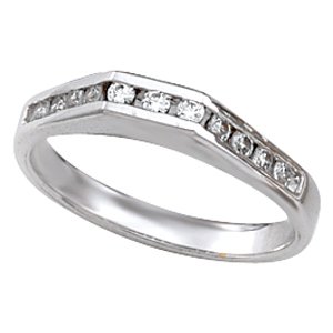 platinum 1/5 ctw diamond band 