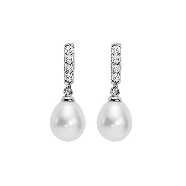 yangtze pearl fashion earrings in sterling silver