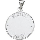 sterling silver 19 mm blessed event medal