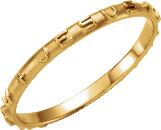 14k yellow prayer ring size 5