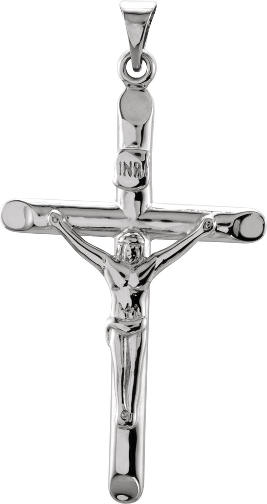 sterling silver 35x22 mm crucifix pendant