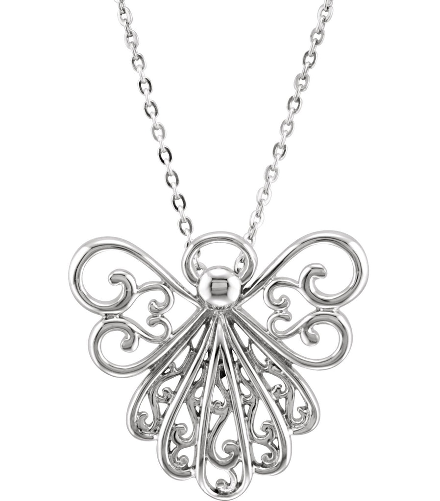 sterling silver "an angel in you" 18" necklace 