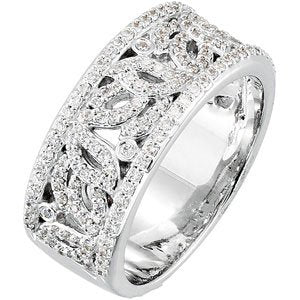 platinum 5/8 ctw diamond anniversary band