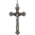 sterling silver 41.5x22.7 mm crucifix pendant 