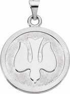 sterling silver 23 mm holy spirit (dove) medal