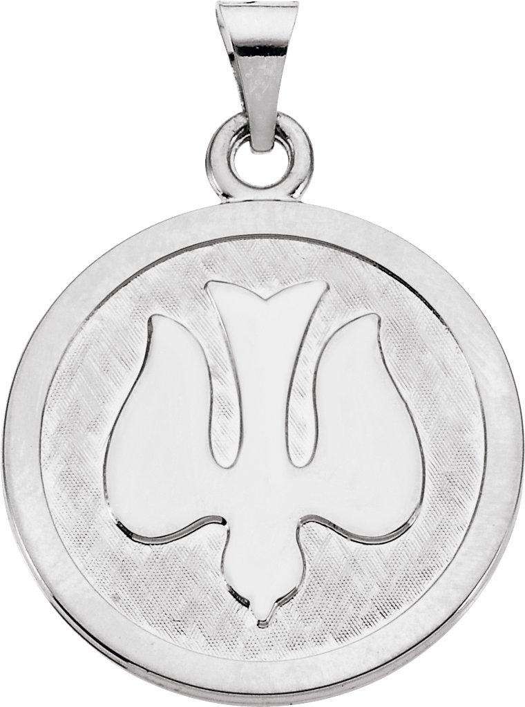 sterling silver 23 mm holy spirit (dove) medal