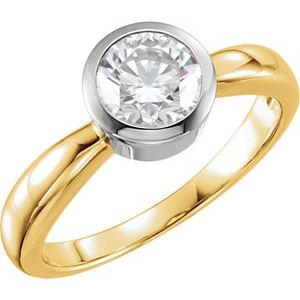 14k yellow 1/2 ctw diamond solitaire engagement ring