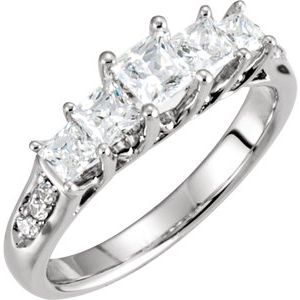 14k white 1 ctw diamond anniversary band 