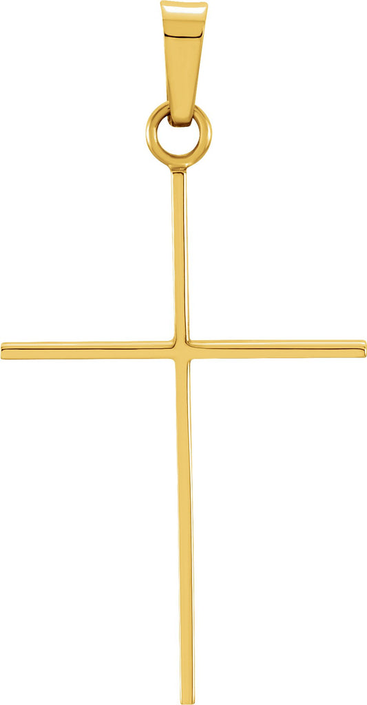 14ky 26x17 mm cross pendant