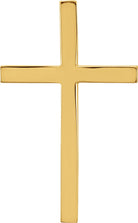 10k yellow cross pendant 