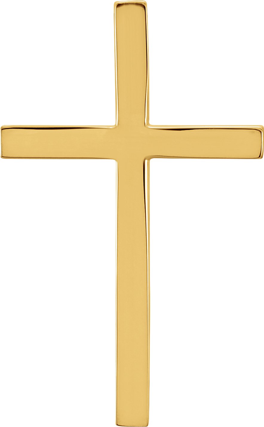 10k yellow cross pendant 