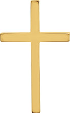 10k yellow cross pendant 