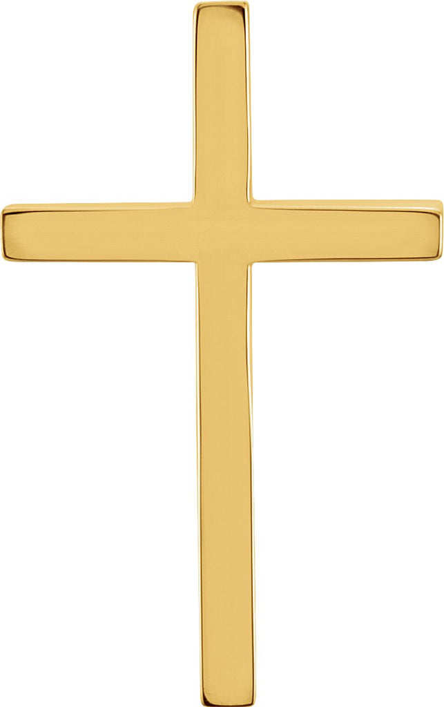 10k yellow cross pendant 