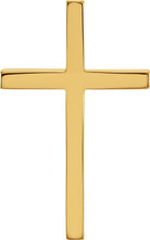 10k yellow cross pendant 