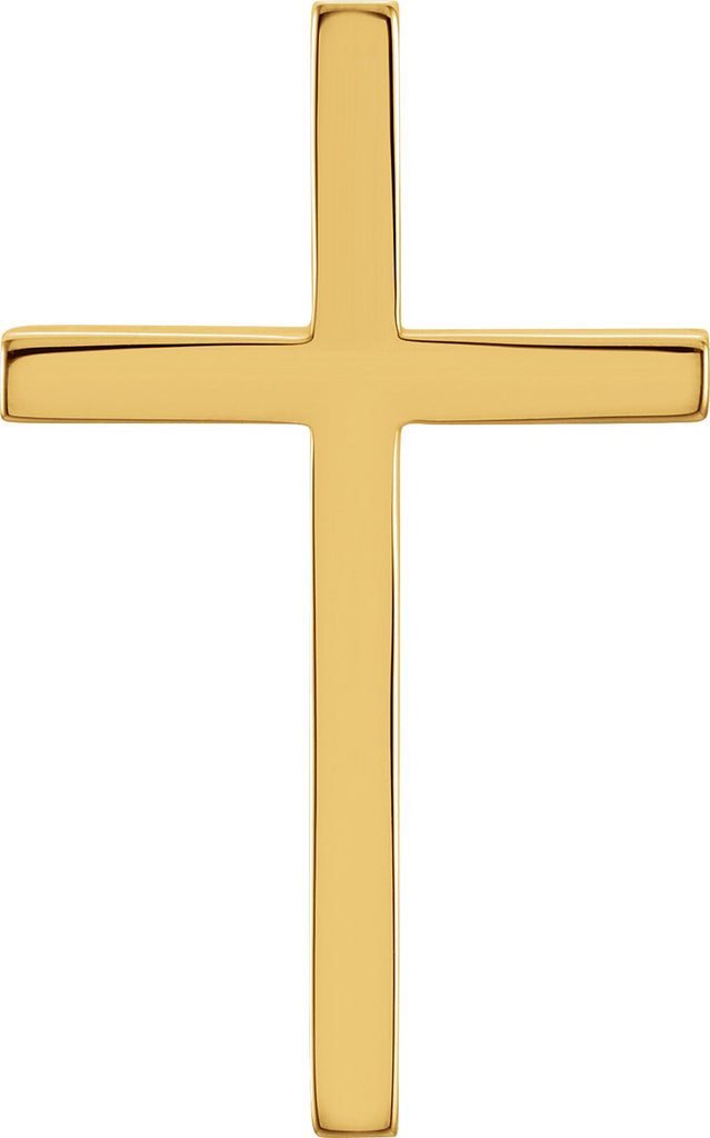 10k yellow cross pendant 