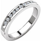 1/4 ctw diamond classic channel-set anniversary band