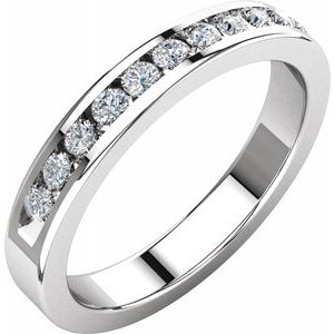 platinum 1/3 ctw diamond anniversary band size 6