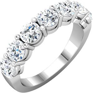 14k white 2 1/3 ctw diamond anniversary band  