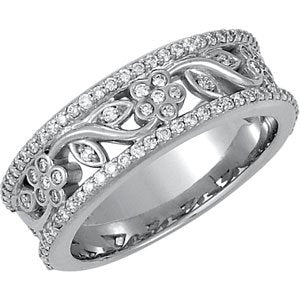 platinum 1/2 ctw diamond anniversary band