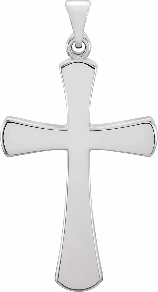 sterling silver 28.5x19 mm cross pendant