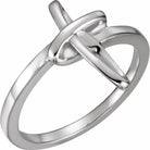 sterling silver cross ring