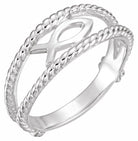 sterling silver ichthus (fish) chastity ring size 6