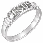 sterling silver in the name of jesusâ® chastity ring size 9