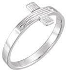 sterling silver the rugged crossâ® chastity ring size 6