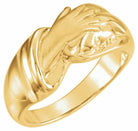 10k yellow hand of christ ring  