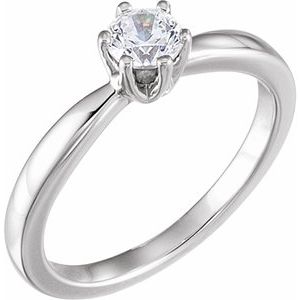 platinum 1/2 ctw diamond solitaire engagement ring