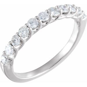 14k white 5/8 ctw diamond anniversary band 