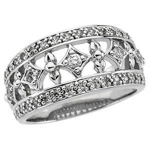 platinum  1/2 ctw diamond anniversary band