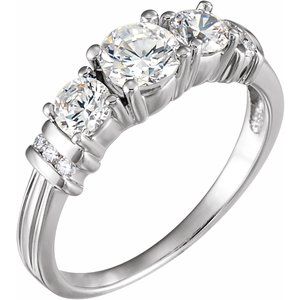 14k white 1 1/6 ctw diamond anniversary band