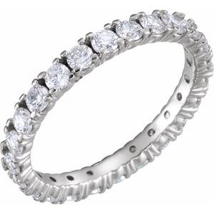 platinum 1 3/8 ctw diamond eternity band size 7