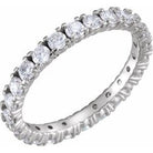 14k rose 1 1/3 ctw diamond eternity band size 4.5 