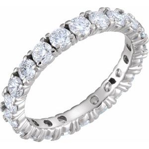 platinum 1 3/4 ctw diamond eternity band size 4