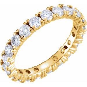 14k yellow 1 3/4 ctw diamond eternity band size 4