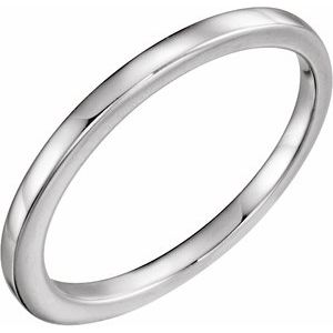 14k white matching band