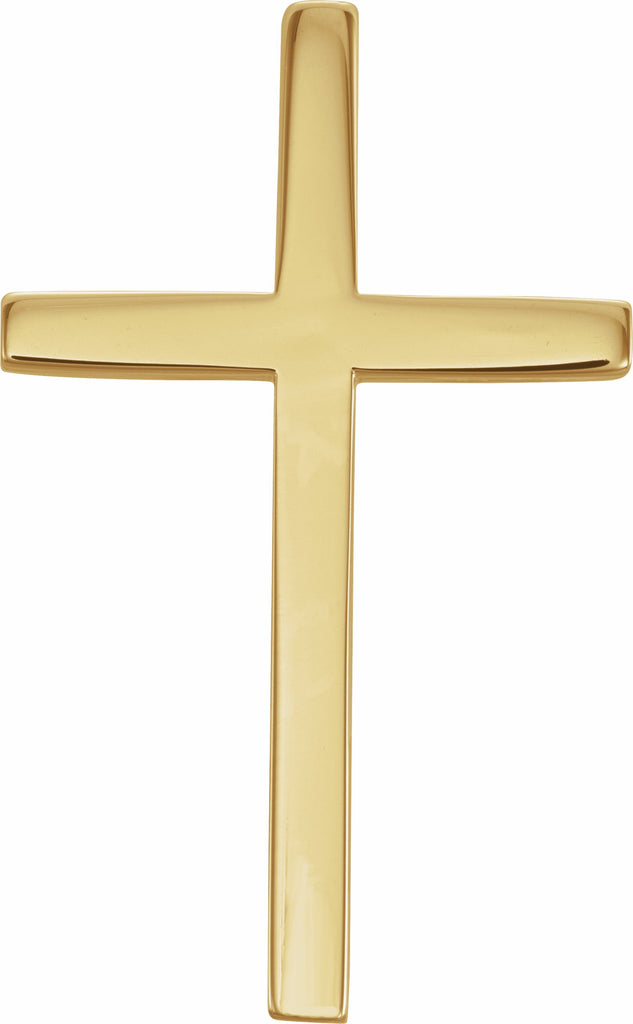 14k yellow cross pendant 