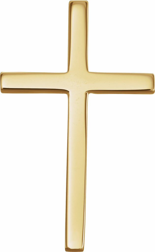 14k yellow cross pendant 