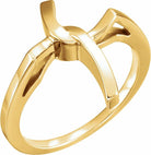 10k yellow cross ring