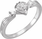 sterling silver the gift wrapped heartâ® ring size 6