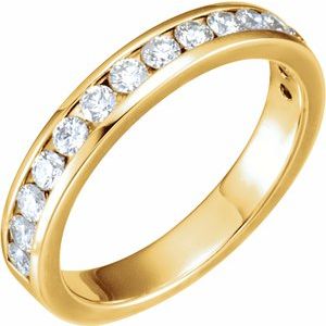 18k yellow 1/2 ctw diamond band