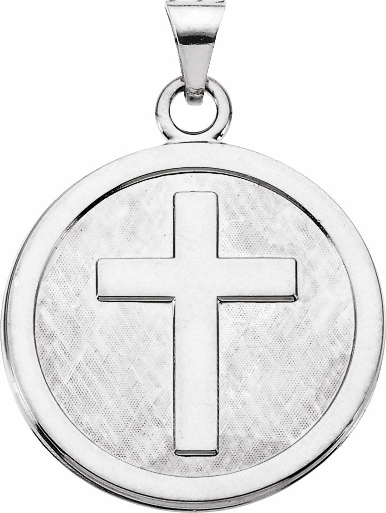 sterling silver 23 mm cross pendant